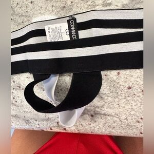 Men’s push-up jockstraps - BLACK / WHITE